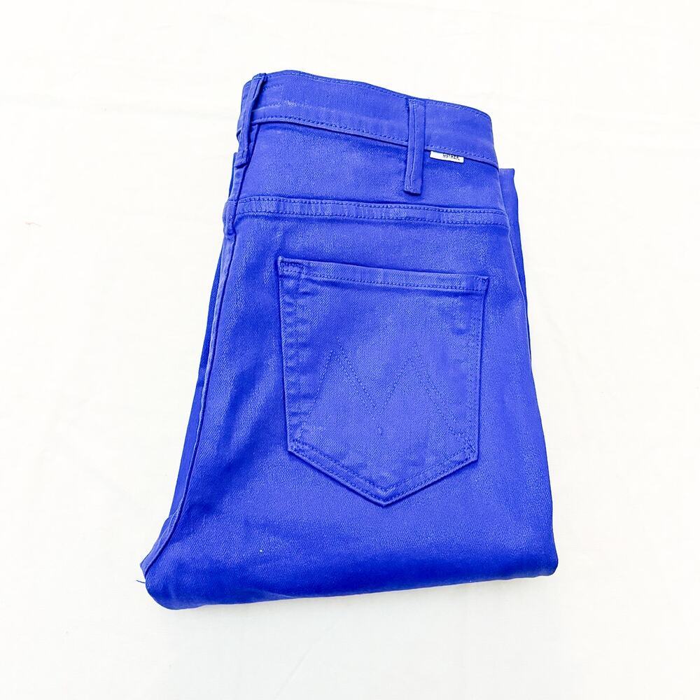 Mother The Hustler Ankle Fray Never A Dull Moment Blue Denim Jeans Size 27